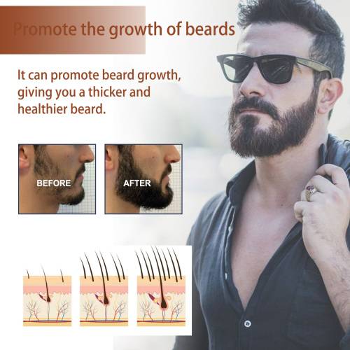 East Moon – Huile à Barbe, Soin Hydratant & Stimulant pour Homme