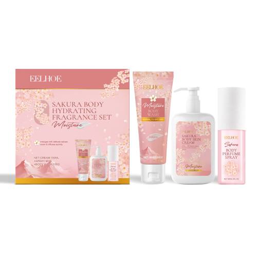 Coffret Soin Corps Cherry Blossom – Eau Nettoyante, Hydratante & Parfumée