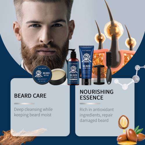 East Moon – Kit Soin Barbe au Bois de Santal pour Homme