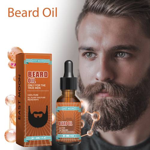 East Moon – Huile à Barbe, Soin Hydratant & Stimulant pour Homme